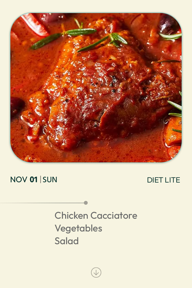 1 November 2026 - Diet