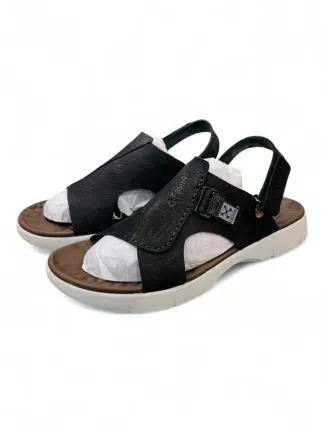 Men’s Leather Sandals with Buckle Closure – Summer Comfort and Style