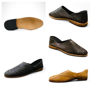 Men’s Perforated Leather Slip-Ons – Summer Style and Comfort