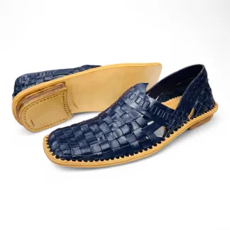 Authentic Mexican Leather Huaraches – Handwoven Comfort Slides