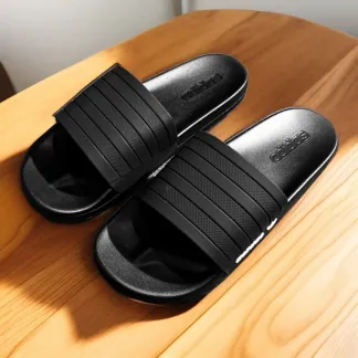 Adidas Adilette Comfort Slide Sandals – All Black