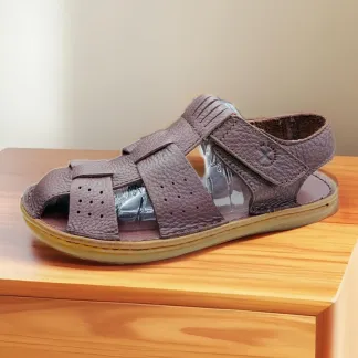 Men’s Brown Leather Fisherman Sandals – Adjustable Straps/DR. martens