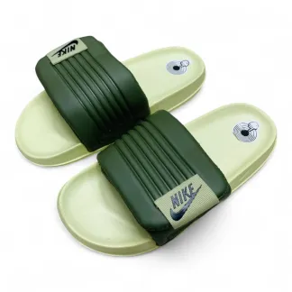 Trendy Nike Comfort Slides – Olive Green with Adjustable Strap – Perfect for Everyday Style