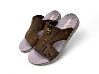 ECCO Men’s Brown Slip-On Comfort Sandals