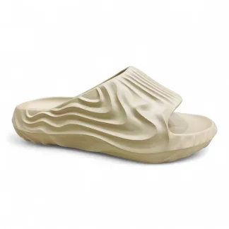 Men’s Black Wavy Design EVA Slides