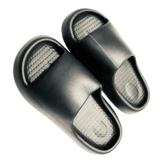 Unisex Solid Black Everyday Slides