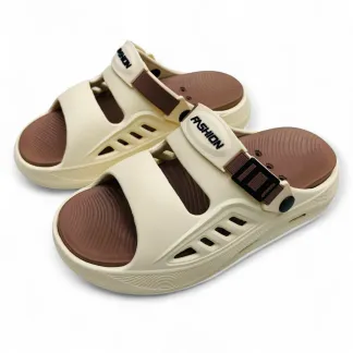 Men’s Slides Slippers – Black, Brown & Cream | Comfortable & Stylish | Footmax.com.bd