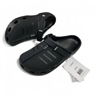 Crocs Slide Slipper – Black & Rich Brown | Ultra-Comfortable & Lightweight