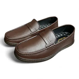 Pure Leather Black & Coffee Men’s Loafers | Office Casual Shoes (EU 40-44)