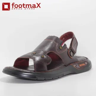 Comfortable leather sandals with belt sandals