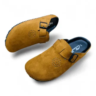 Premium Suede Clogs for  Men | Stylish Comfort & Arch Support | Footmax.com.bd