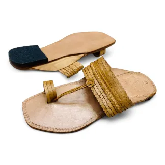 Original Handmade Leather Men’s Kalaphuri Sandals | Sizes 39-43 | Black & Brown |