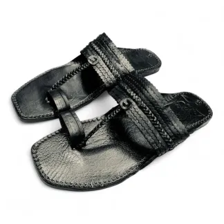 Original Handmade Leather Men’s Kalaphuri Sandals | Sizes 39-43 | Black & Brown |