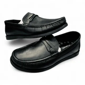Men’s Premium Leather Loafers  Casual & Office Wear Black