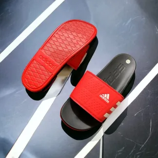Adidas Dallas Slides Slippers for Men Black/Red/White  1:1 Premium Grade