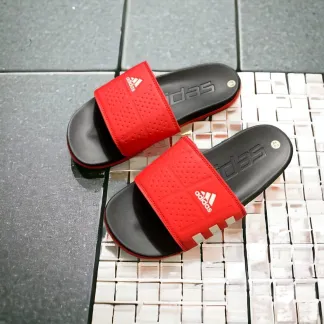 Adidas Dallas Slides Slippers for Men Black/Red/White  1:1 Premium Grade