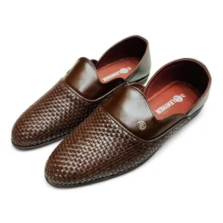 Pure Leather Men’s Casual Loafers Black & Chocolate  Handcrafted Half Shoes