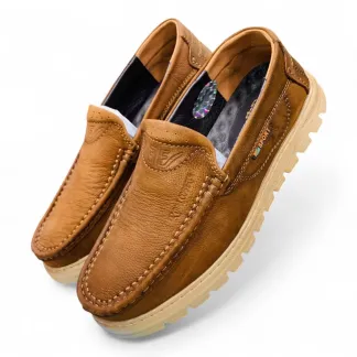 Men’s Brown Casual Loafers | Stylish Slip-On Shoes