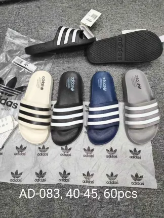 Adidas Slide Slippers – Black/White, Outdoor Casual Slides for Men
