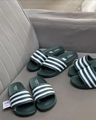 Adidas Slide Slippers – Black/White, Outdoor Casual Slides for Men