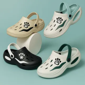 Men Comfortable EVA Garden Clogs, Closed Toe Sandals For Indoor/Outdoor Home And Beach Use, Soft Sole Ventilated Shoes