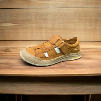 Full-Covered Men’s Leather Sandals – CAT Imported Sandals