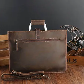 BRITISH RETRO STYLE COWHIDE HANDBAG GB-3032