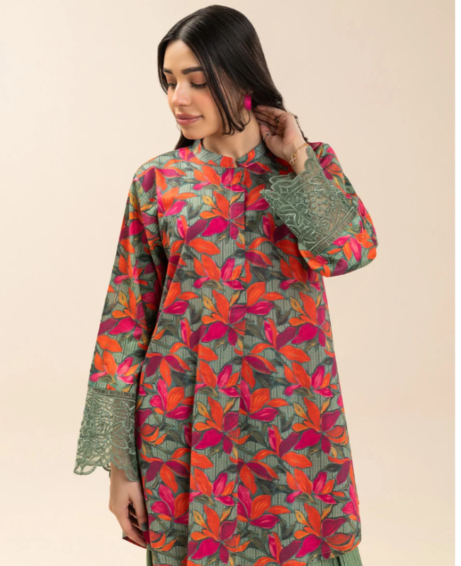 BEECHTREE | EMBROIDERED LAWN SHIRT (PRET)