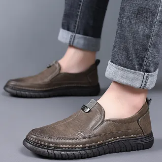 VERSATILE SOFT LEATHER CASUAL SHOES 0806Kh