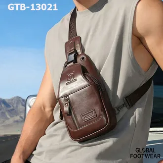 Men's Genuine Leather Chest Bag