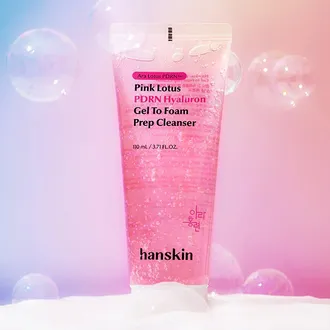 HANSKIN Pink Lotus PDRN Hyaluron Gel to Foam Prep Cleanser (110ml)