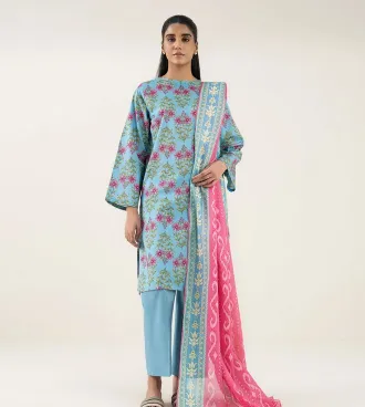 SAPPHIRE - 3 Piece - Printed Lawn Suit UNSTITCHED 11