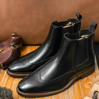 BRITISH STYLE FASHIONABLE TRENDY BOOTS GB-0216