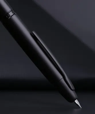 Moonman / Majohn A1 Press Fountain Pen Matte Black – Retractable Extra Fine Nib (Clip)