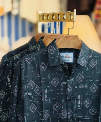 Black Pure Cotton Full sleeve Shirt