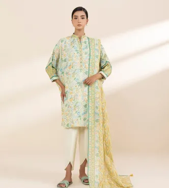 SAPPHIRE - 3 Piece - Printed Lawn Suit  UNSTITCHED 5