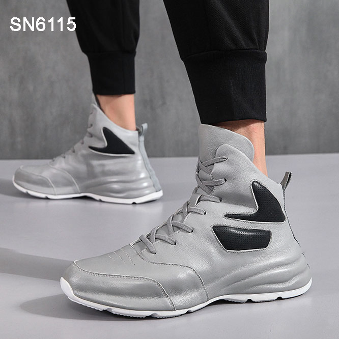 Genuine leather Thick Soled Sneakers