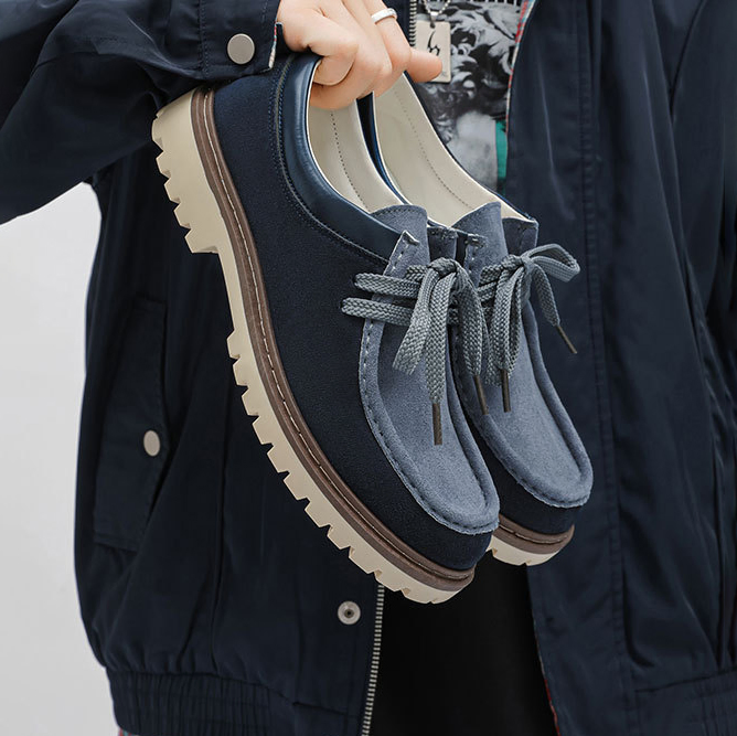 BRITISH RETRO LOW-TOP CASUAL LEATHER SHOES GB-Z608