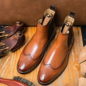 BRITISH STYLE FASHIONABLE TRENDY BOOTS GB-0216