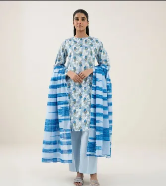 SAPPHIRE - 3 Piece - Printed Lawn Suit UNSTITCHED 3