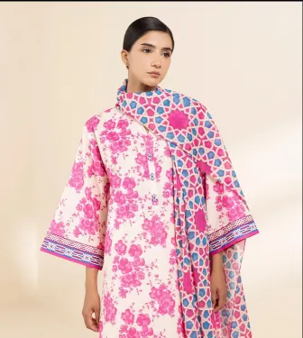 SAPPHIRE - 3 Piece - Printed Lawn Suit  UNSTITCHED 1