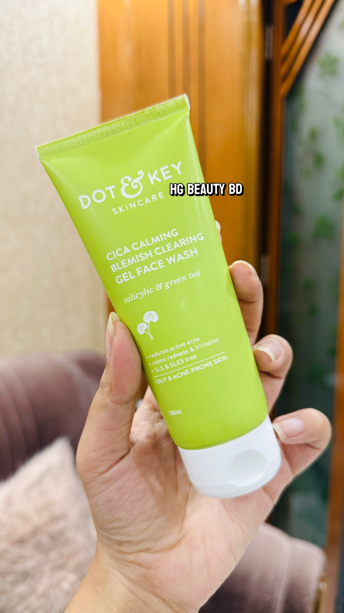 Dot and Key Cica Calming Blemish Clearing Gel Face Wash for Oily & Acne Prone Skin