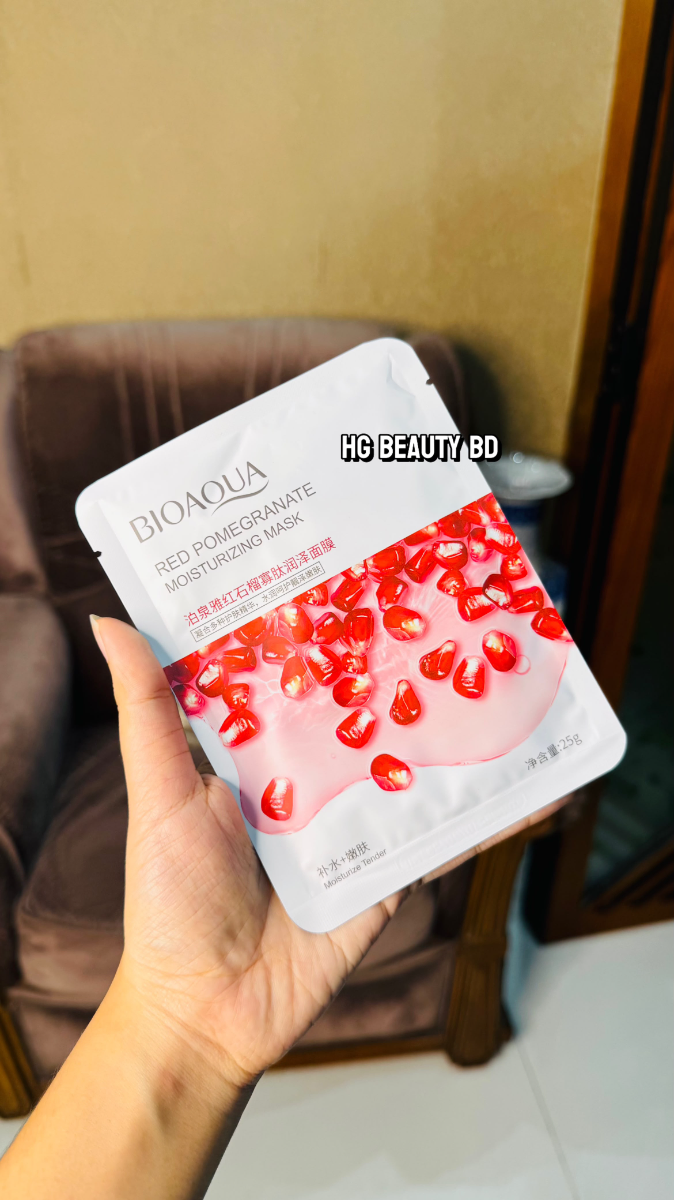 Bioaqua Red Pomegranate Moisturizing Sheet Mask 25g