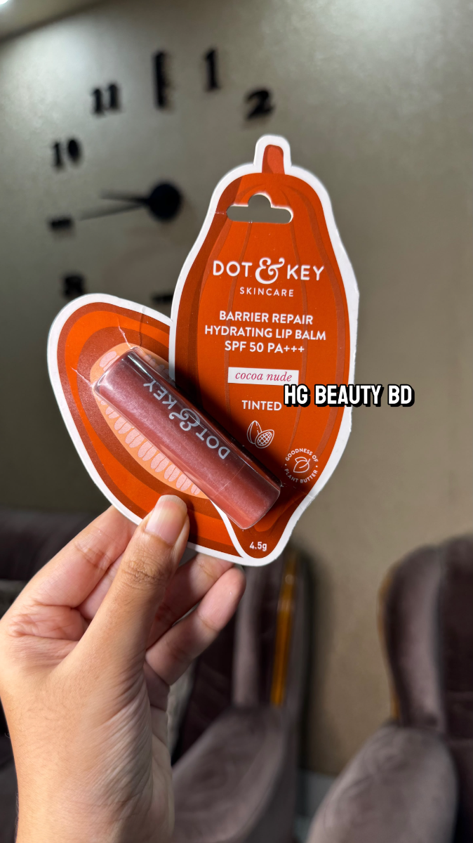 Dot and Key Barrier Repair Hydrating Tinted Lip Balm SPF 50 PA+++ Cocoa Nude