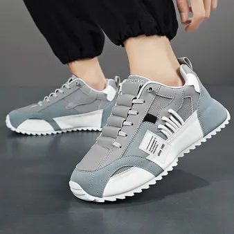 HEIGHT-INCREASING BREATHABLE CASUAL SHOES H456WLIME