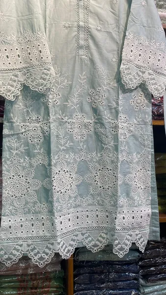 Pakistani Original Hayat's Cotton Embroidered Stitched 2Pcs _ Mint