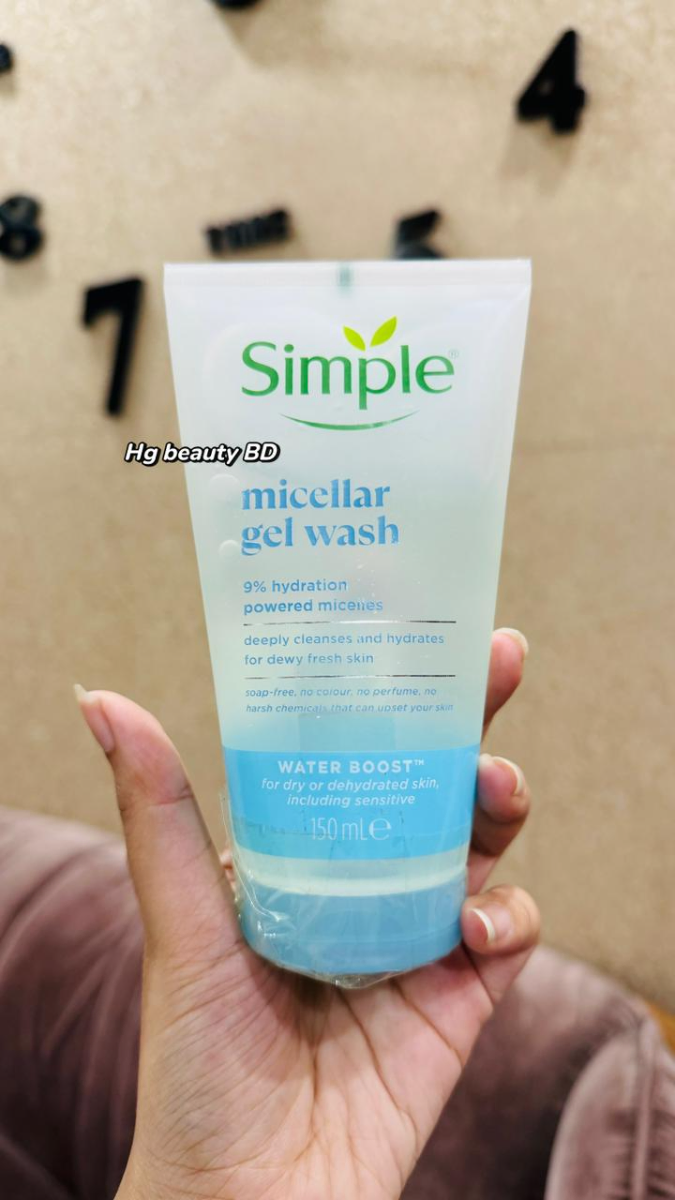 Simple Water Boost Micellar Facial Gel Wash 150ml