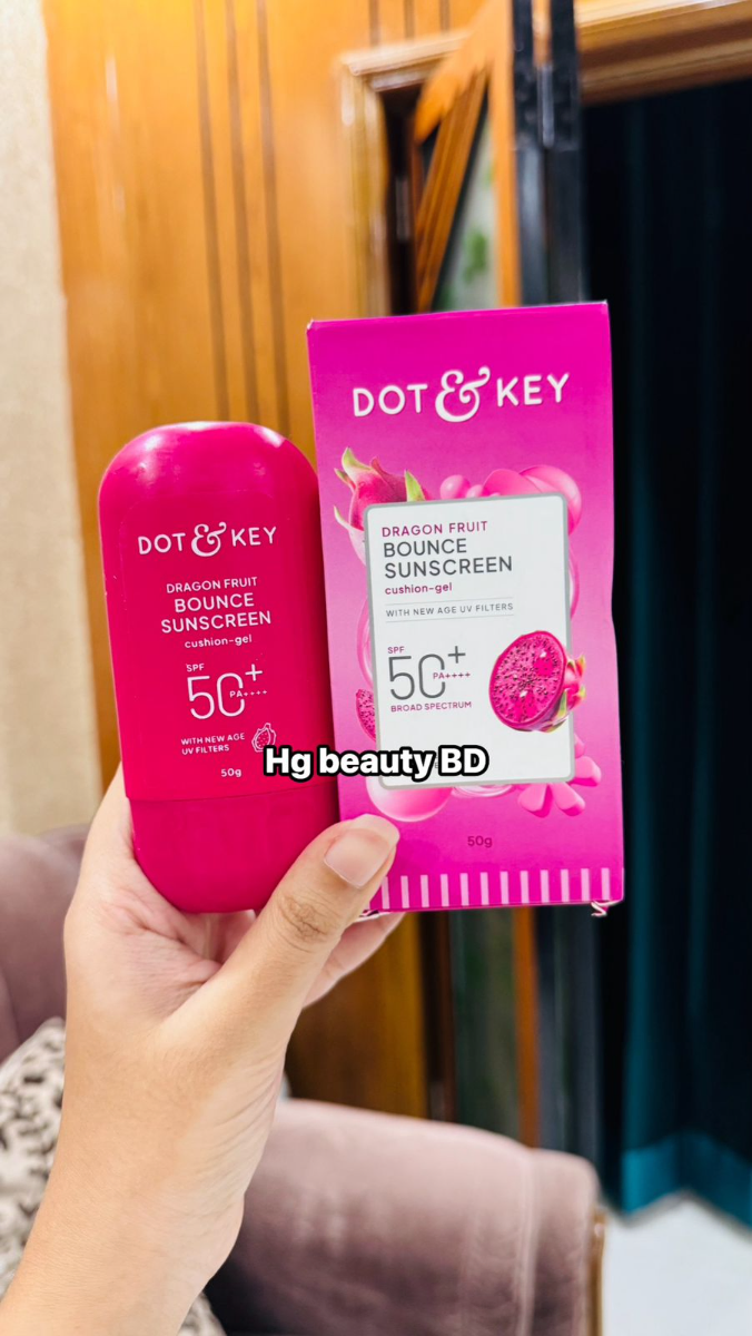 Dot And Key Dragon Fruit Bounce Sunscreen SPF 50+ PA++++ with New-Age UV Filters 50g