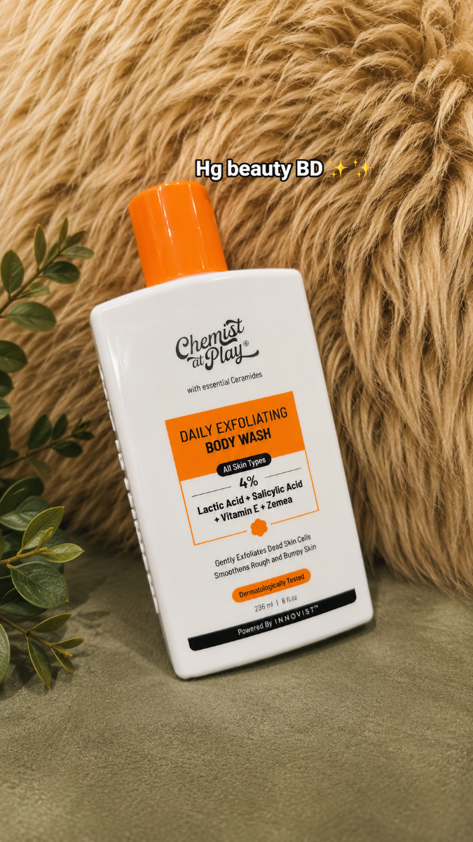 Chemist At Play Exfoliating Body Wash 4% Lactic acid + salicylic Acid + vitamin E 236ml