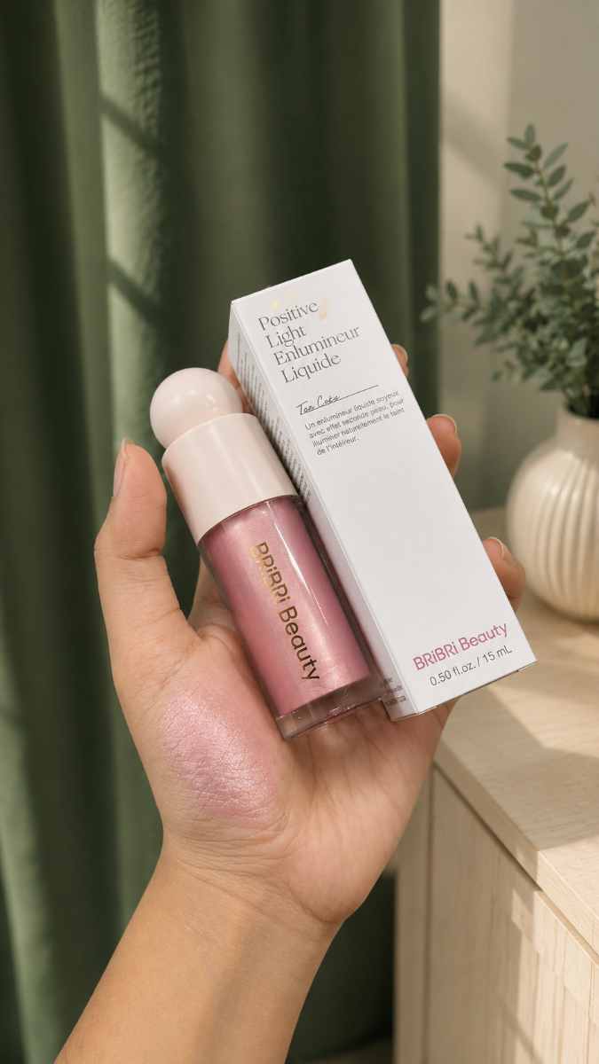 BRiBRi Beauty Positive Light Enlumineur Liquide Highlighter (Pink)